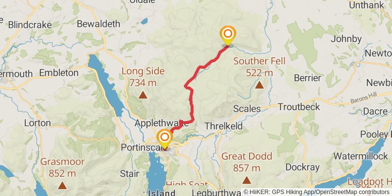 Cumbria Way stage 5 Map