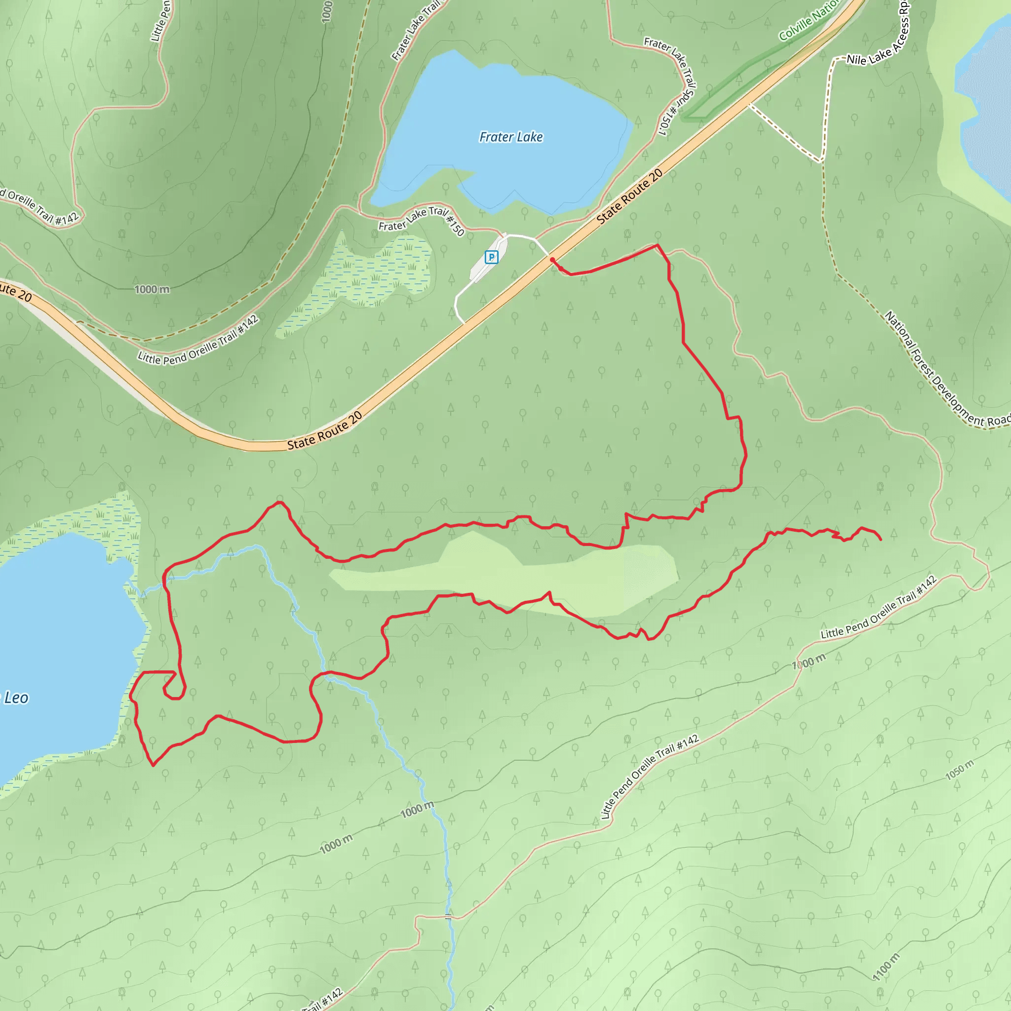Lake Leo Trail mobile static map