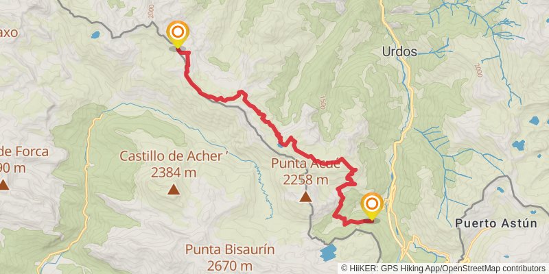 Haute Randonnée Pyrénéenne stage 14 Map