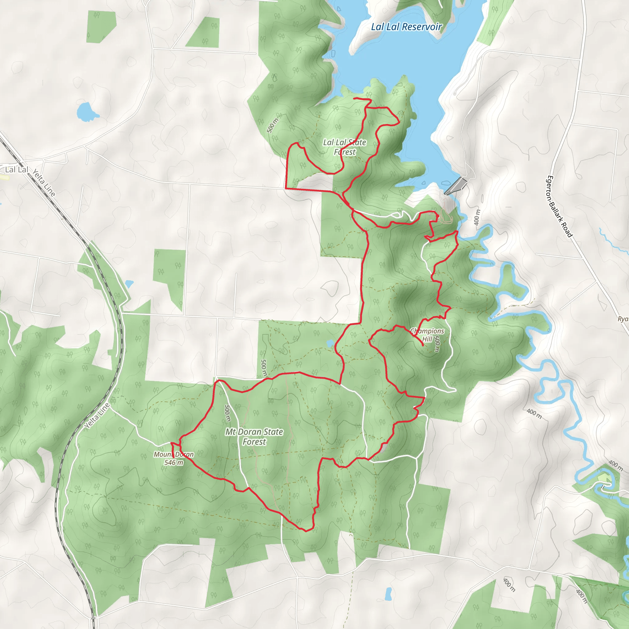 Lal Lal Bungal Circuit Trail mobile static map
