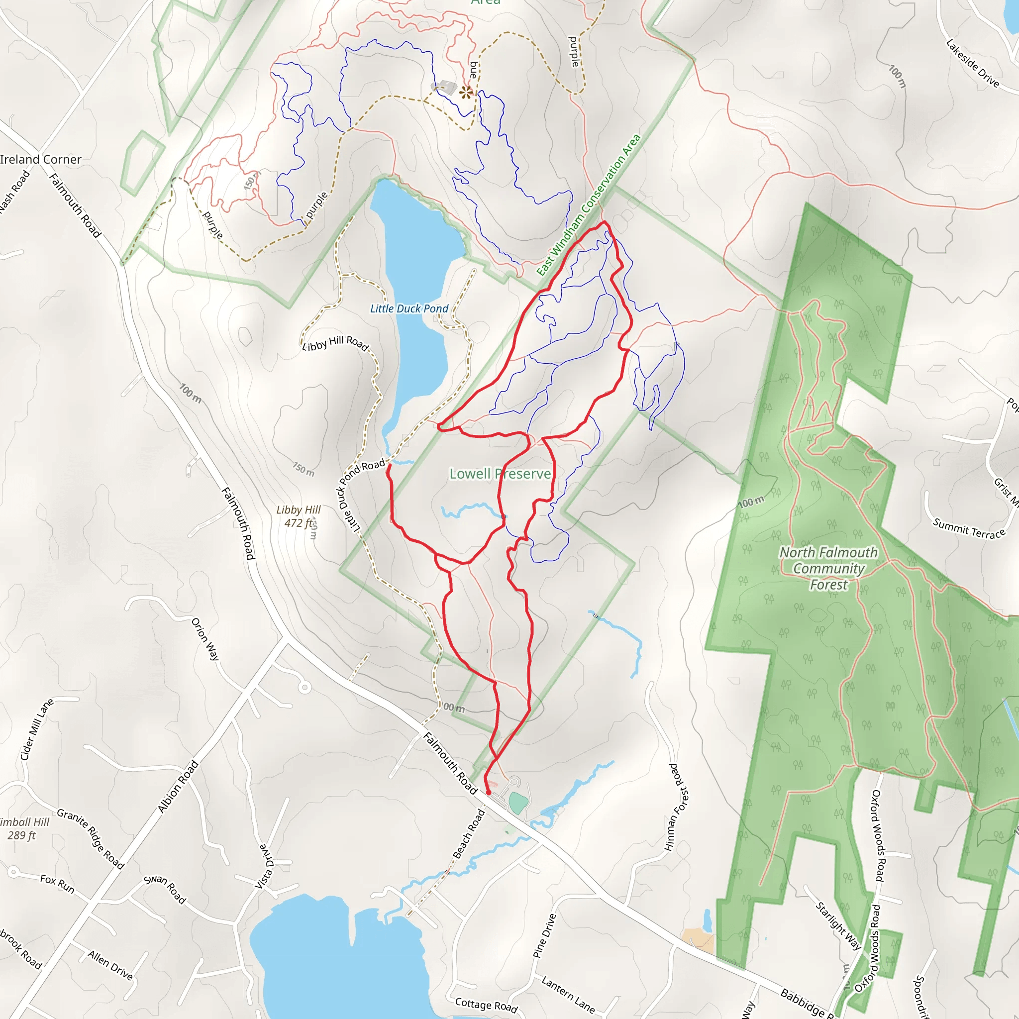 Libby Hill Loop via Virginia Loop Trail mobile static map