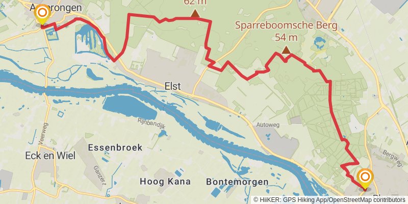 Trekvogelpad stage 11 Map