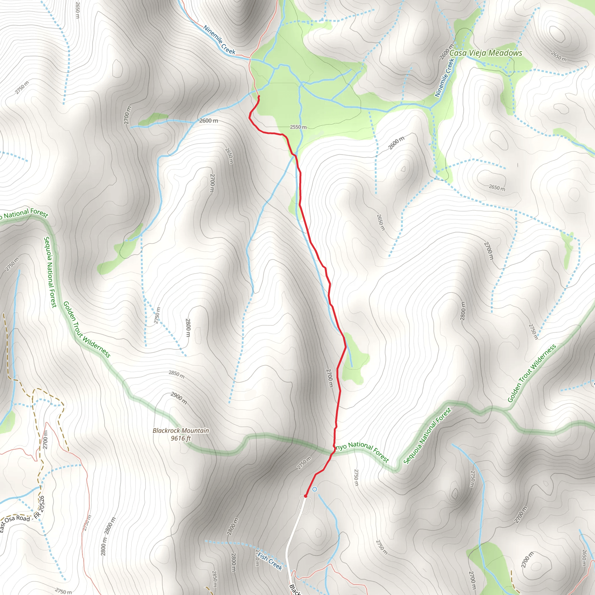 Casa Vieja Trail mobile static map