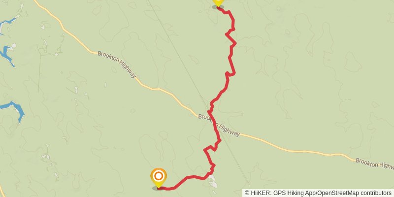 Bibbulmun Track stage 4 Map