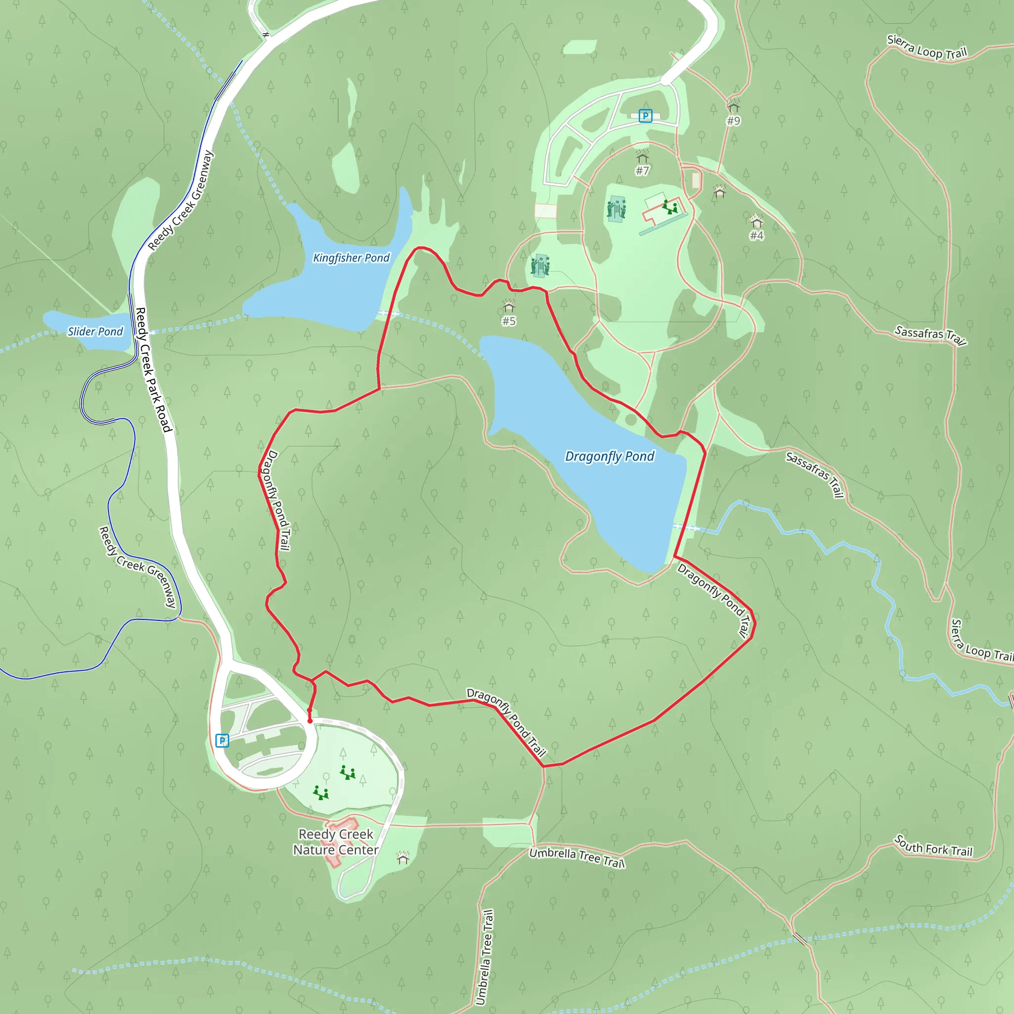 Dragonfly Pond Loop mobile static map