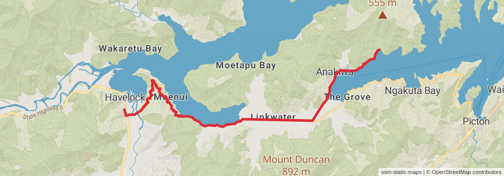 Te Araroa South Island stage 5 Map