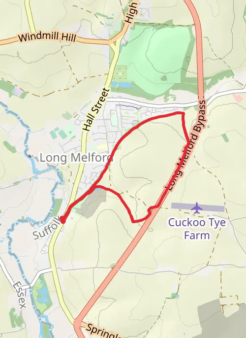 Babergh Trail Running mobile static map