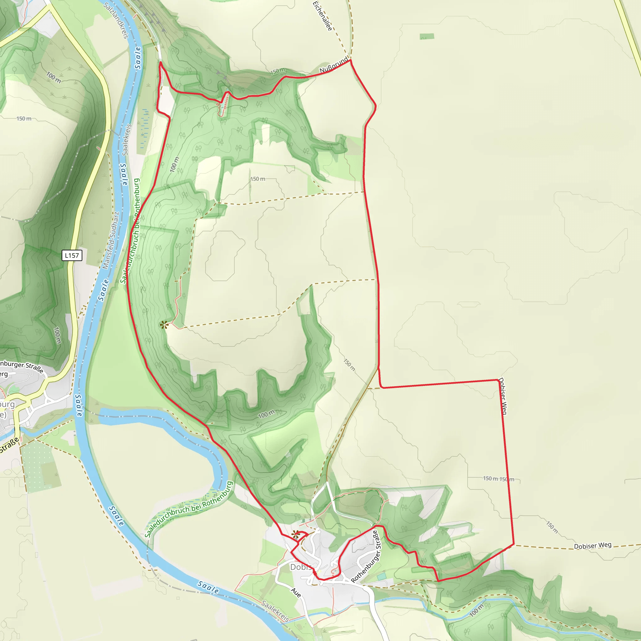 Weiße Wand and Sprungschanze Nussgrund Loop - Dobis mobile static map
