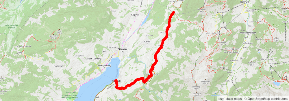 Bruderklausenweg stage 2 Map