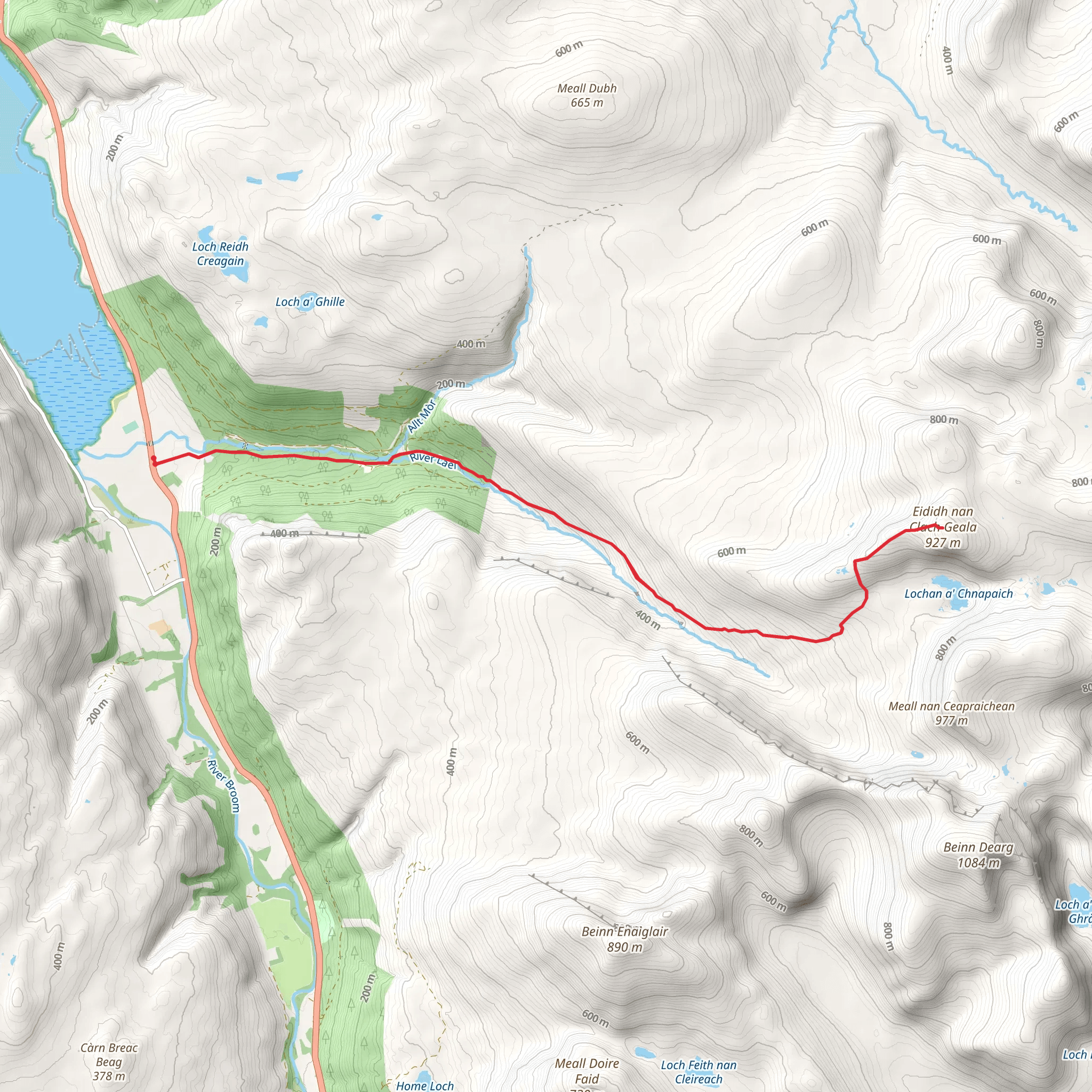 Eididh nan Clach Geala mobile static map