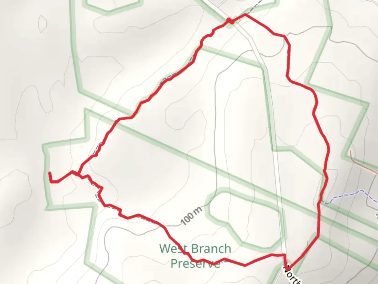 An image depicting the trail Haskell Hill Loop Trail and its surrounding area.
