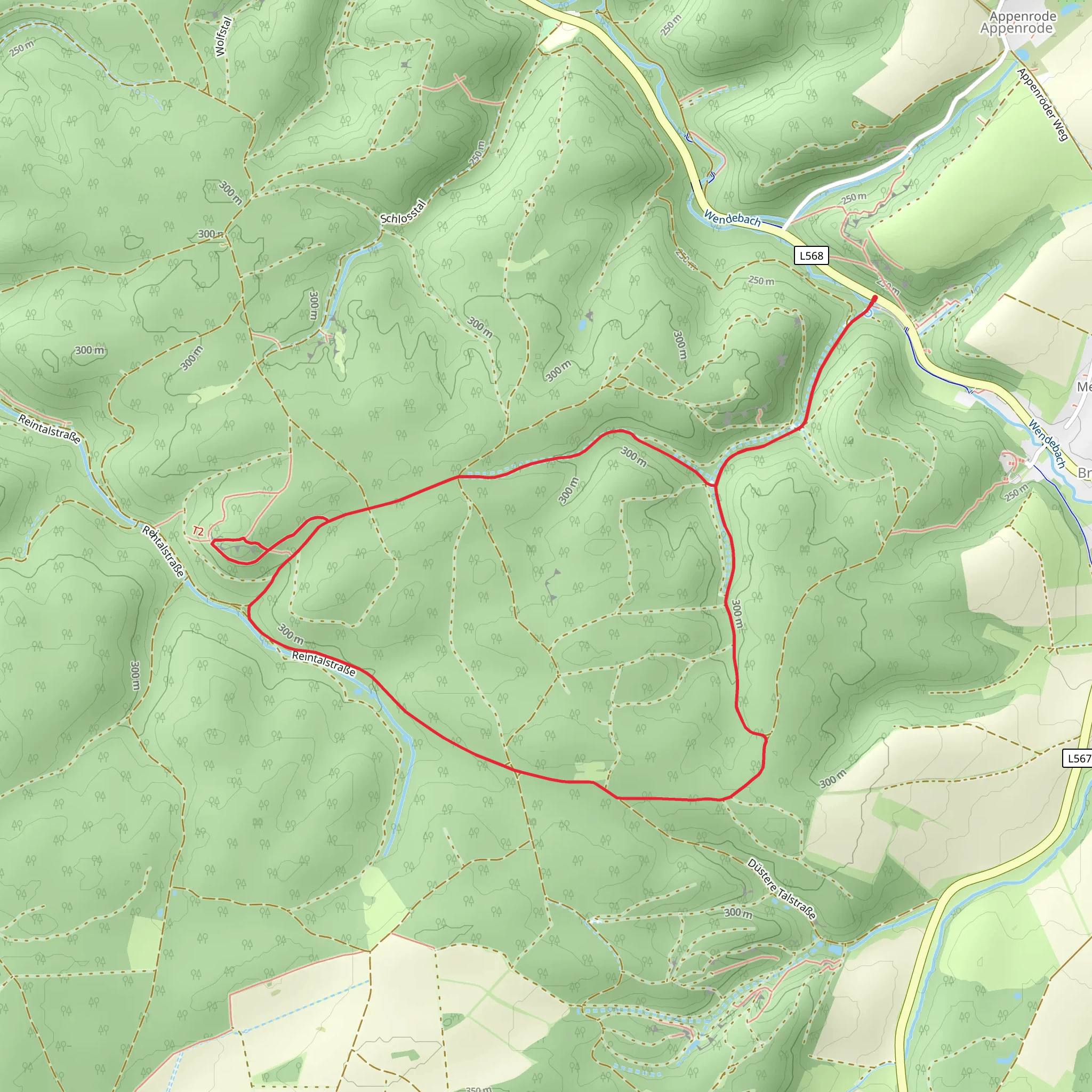Jagersteine Loop via Rundweg Gleichen 8 mobile static map