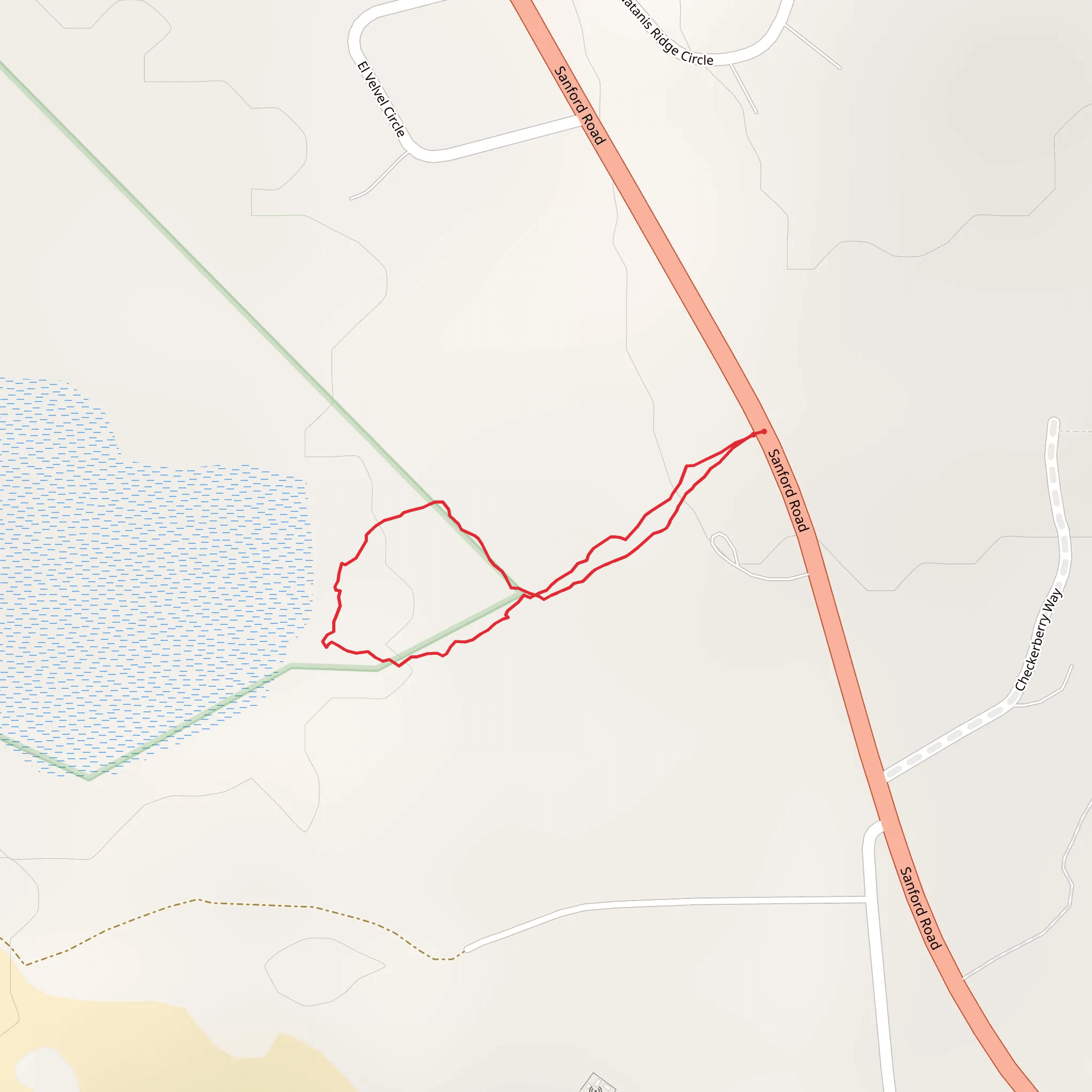 Sanford Road Loop - West mobile static map