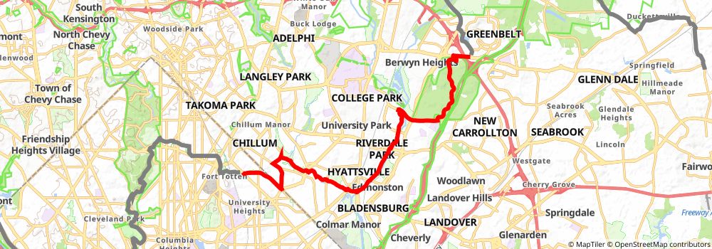 American Discovery Trail South Route stage 11 Map