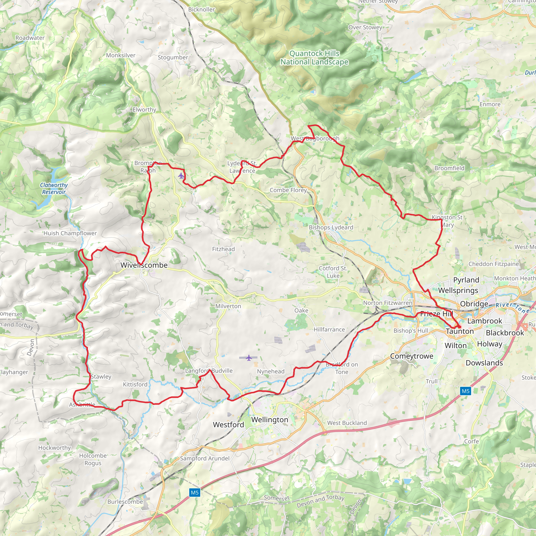 West Deane Way mobile static map
