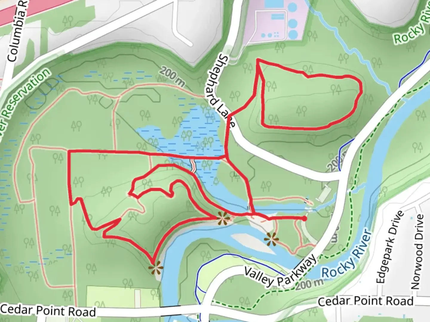 An image depicting the trail Mount Pleasant and Fort Hill Loop Trail and its surrounding area.