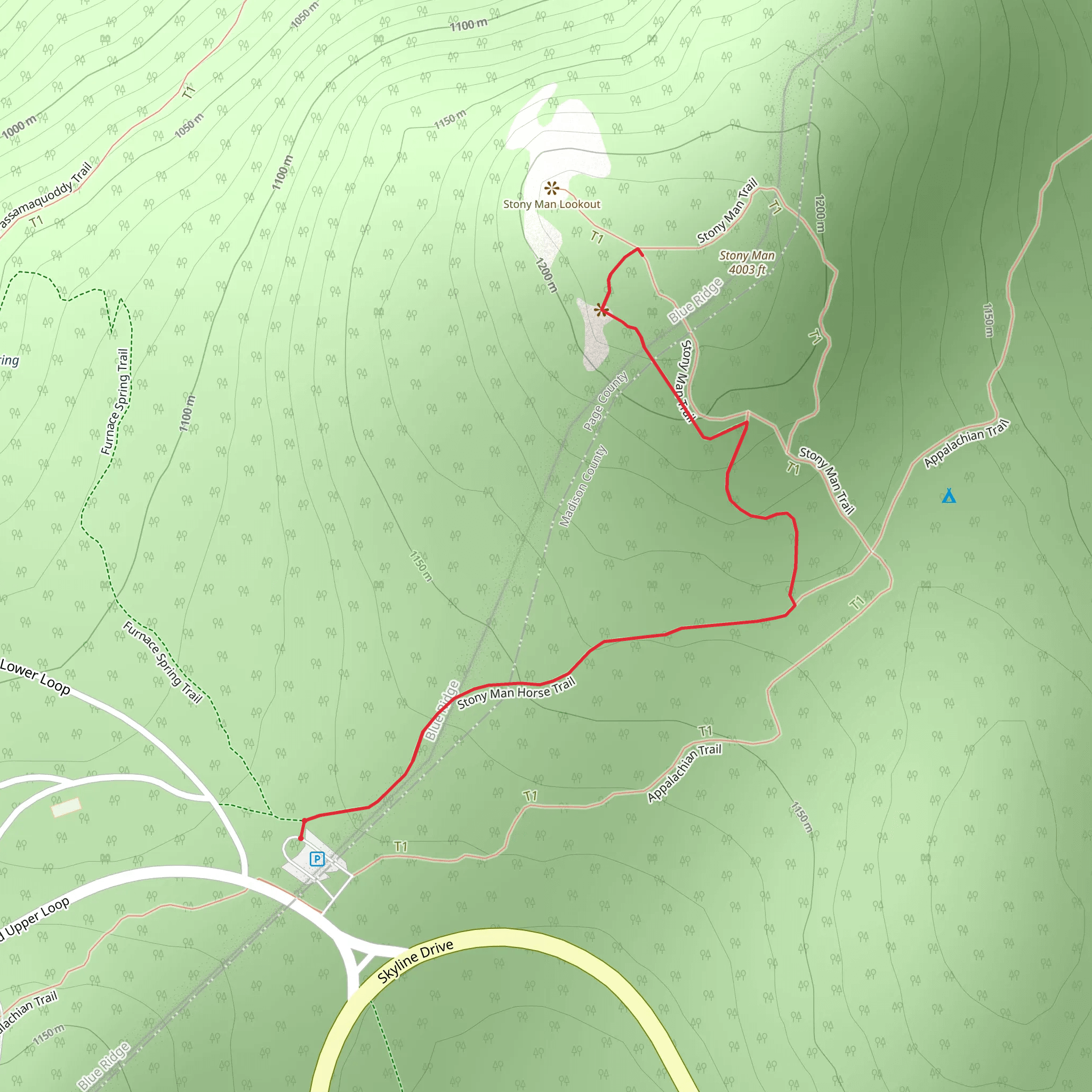 Stony Man mobile static map