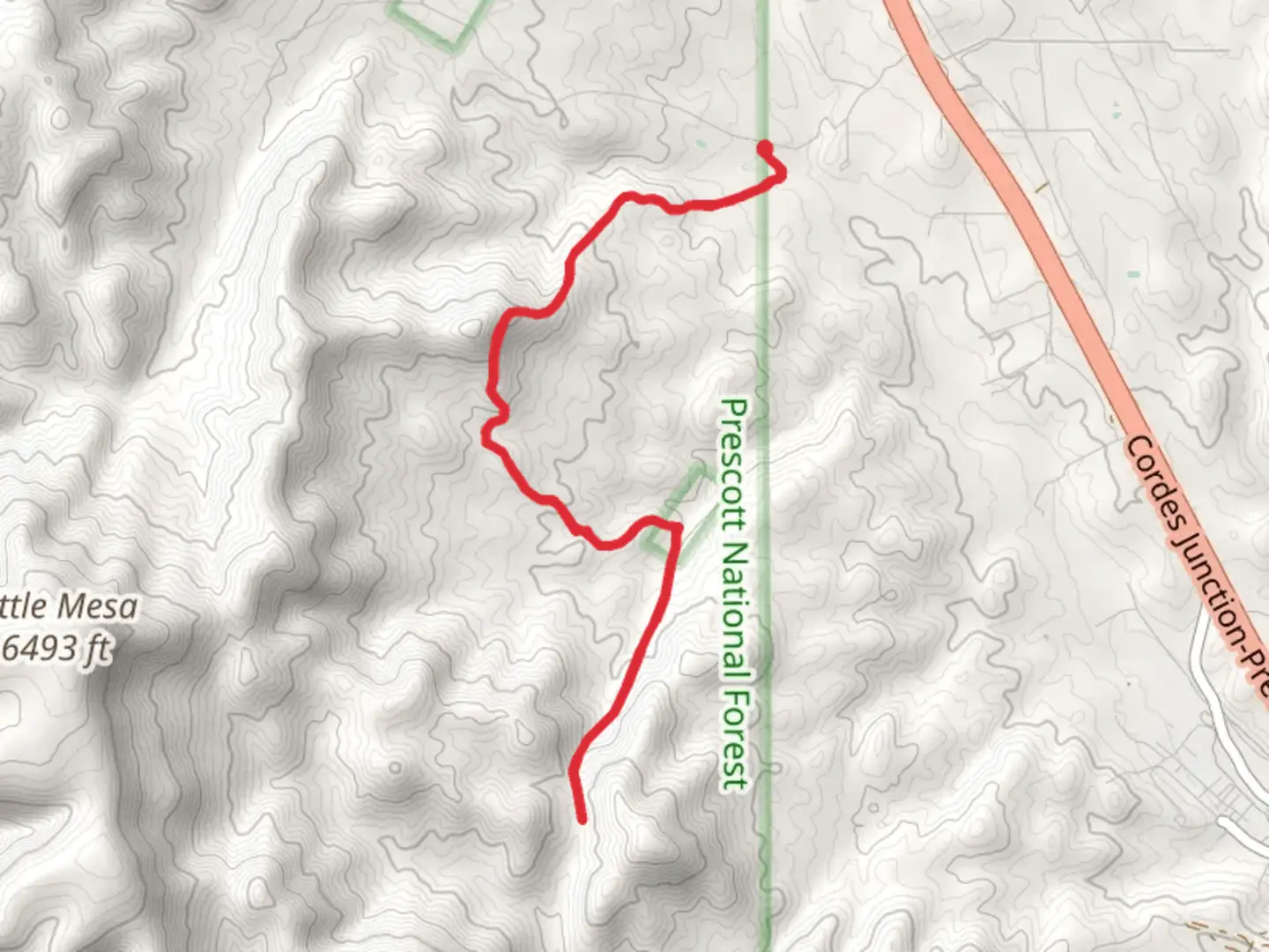 An image depicting the trail Buckhorn Trail and its surrounding area.