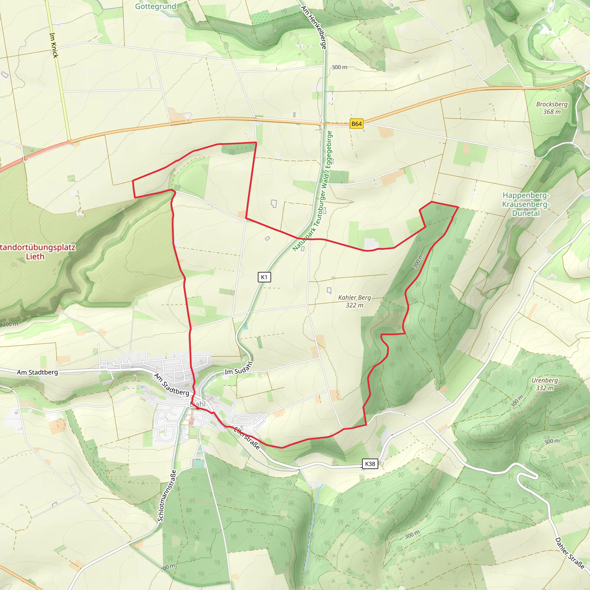 Dahler Aussichtstour mobile static map