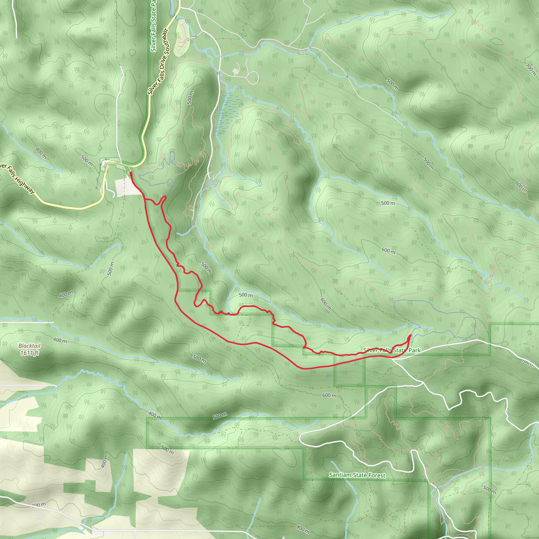 Lookout Mountain Road and Catamount Loop Trail mobile static map