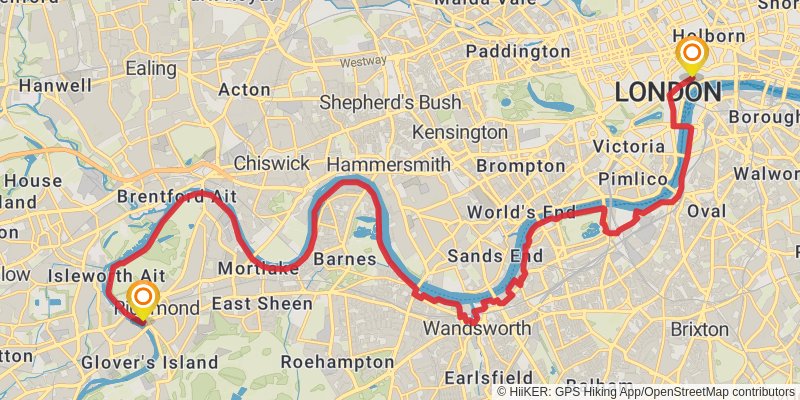 Burnham Thorpe to Portsmouth Walk stage 23 Map