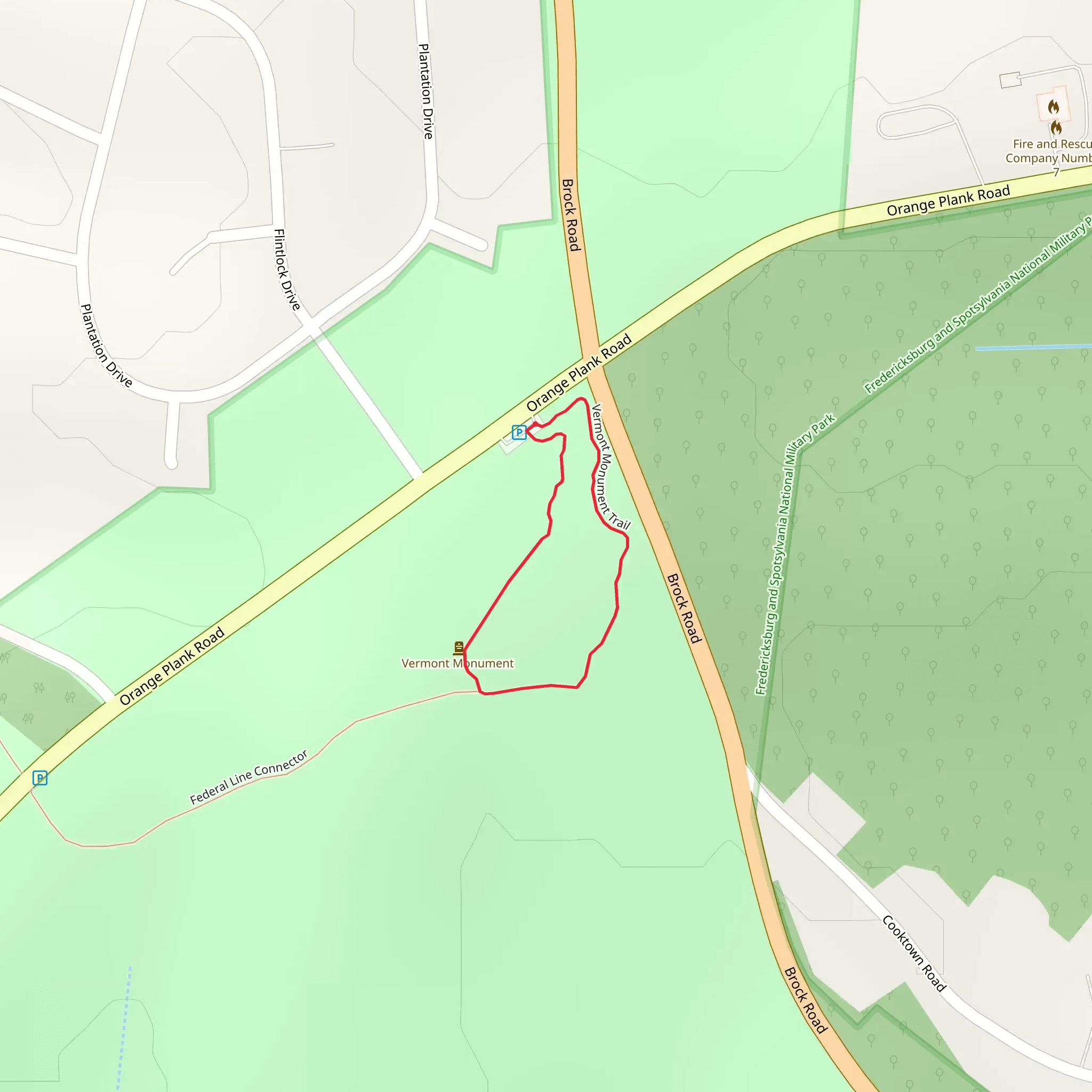Vermont Mountain Loop Trail mobile static map