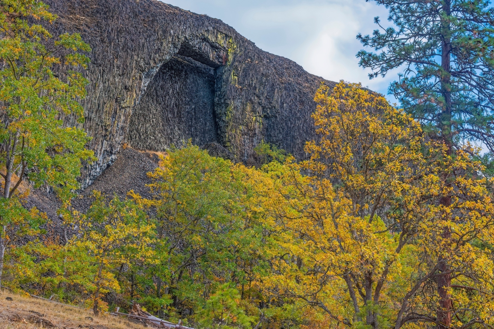 An image depicting the trail Catherine Creek Shortcut Trail and its surrounding area.