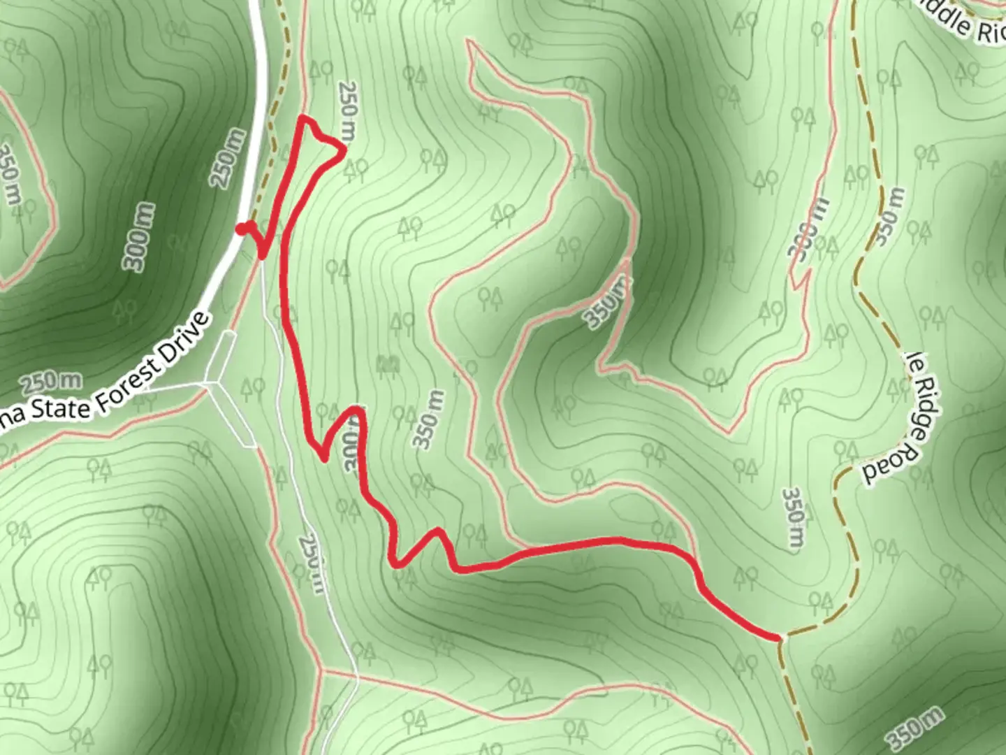An image depicting the trail Teaberry Rock Trail and its surrounding area.