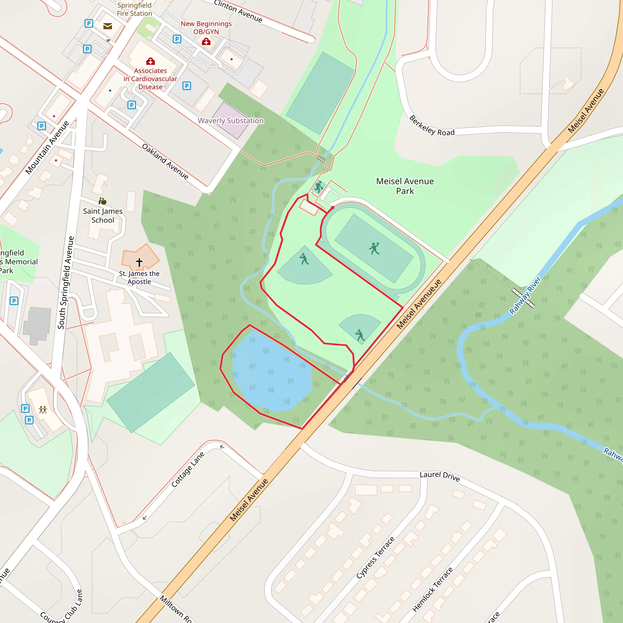 Meisel Avenue Loop mobile static map