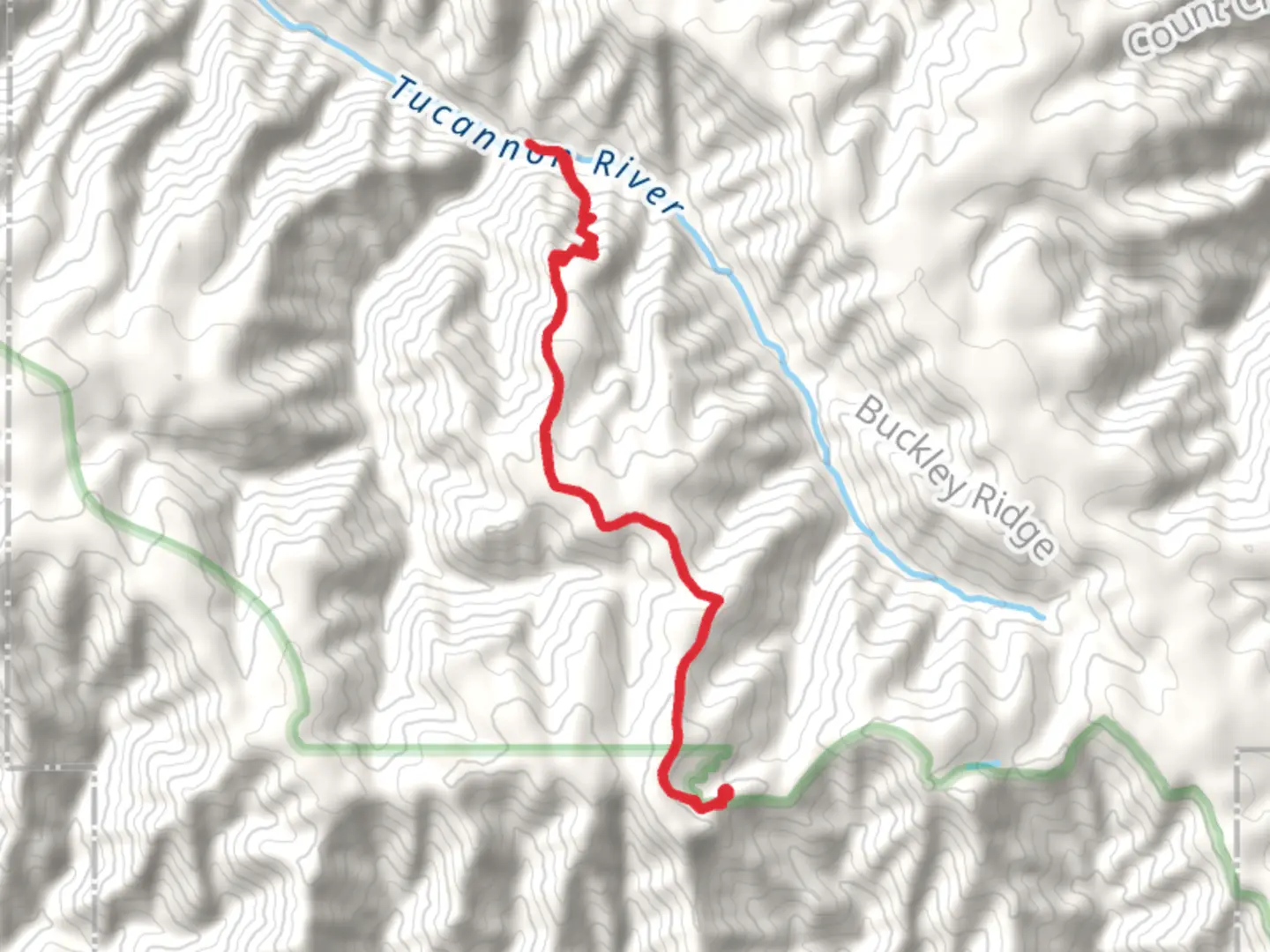 An image depicting the trail Bear Creek Trail and its surrounding area.
