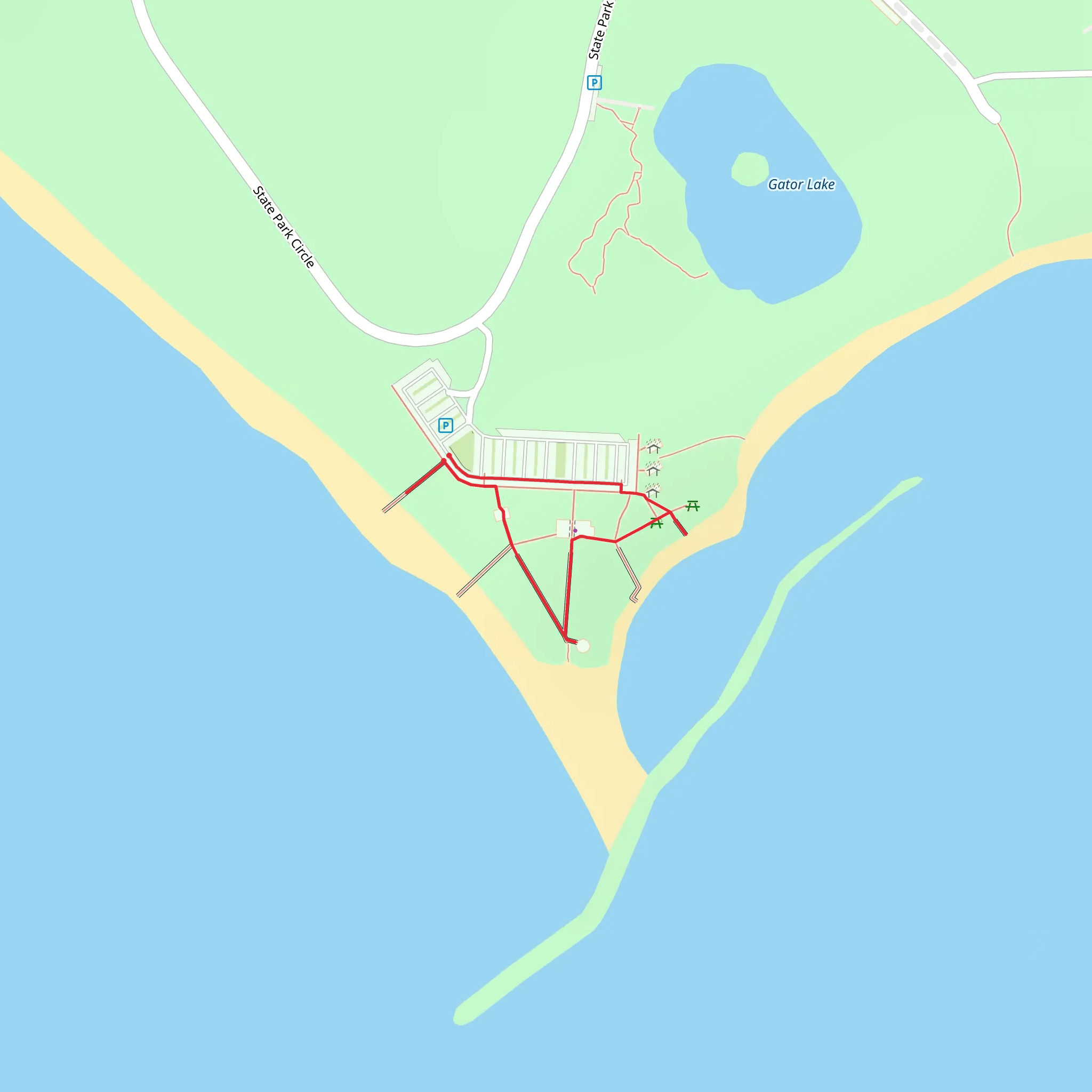 State Park Circle mobile static map