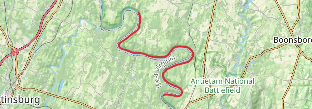 American Discovery Trail - Maryland and Washington DC stage 15 Map