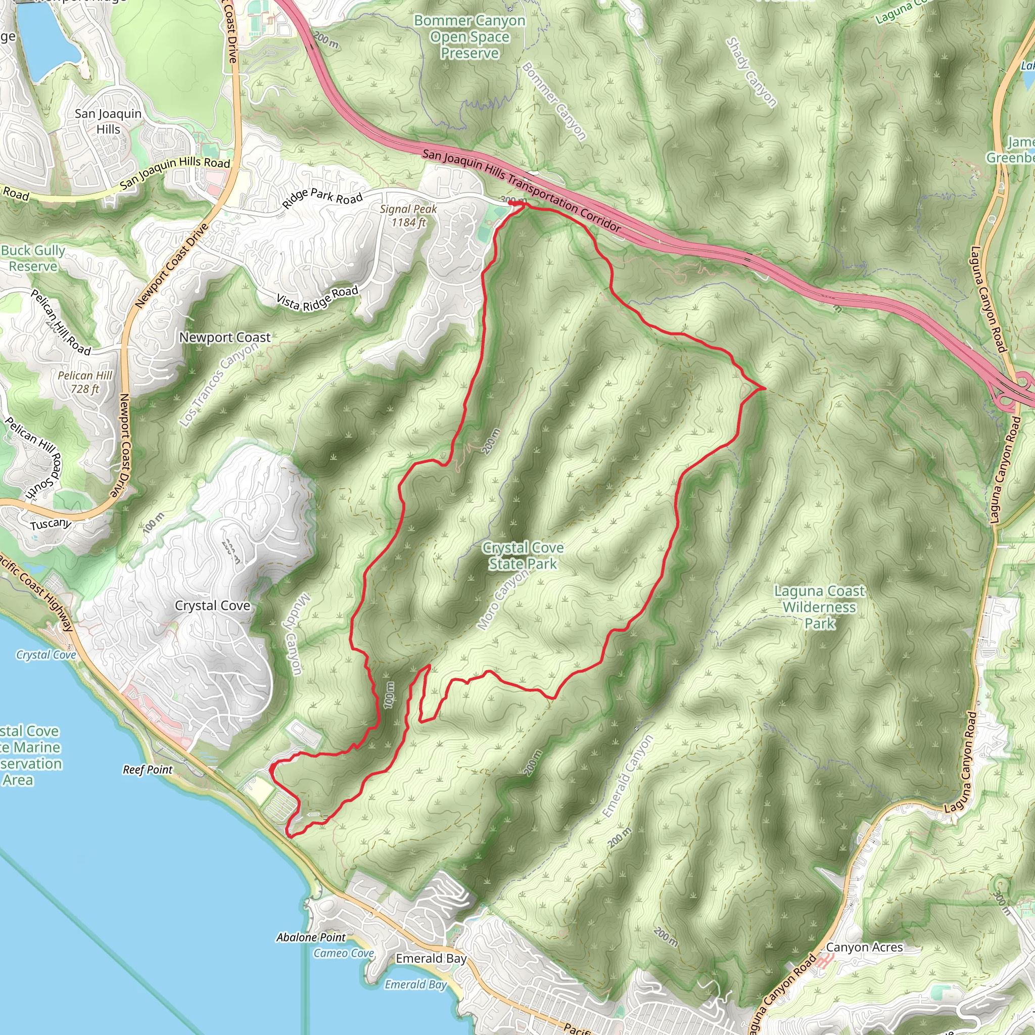 Upper Moro Campground via Moro Canyon Loop mobile static map