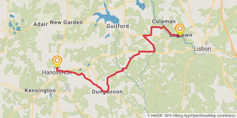North Country Trail - Ohio stage 84 Map