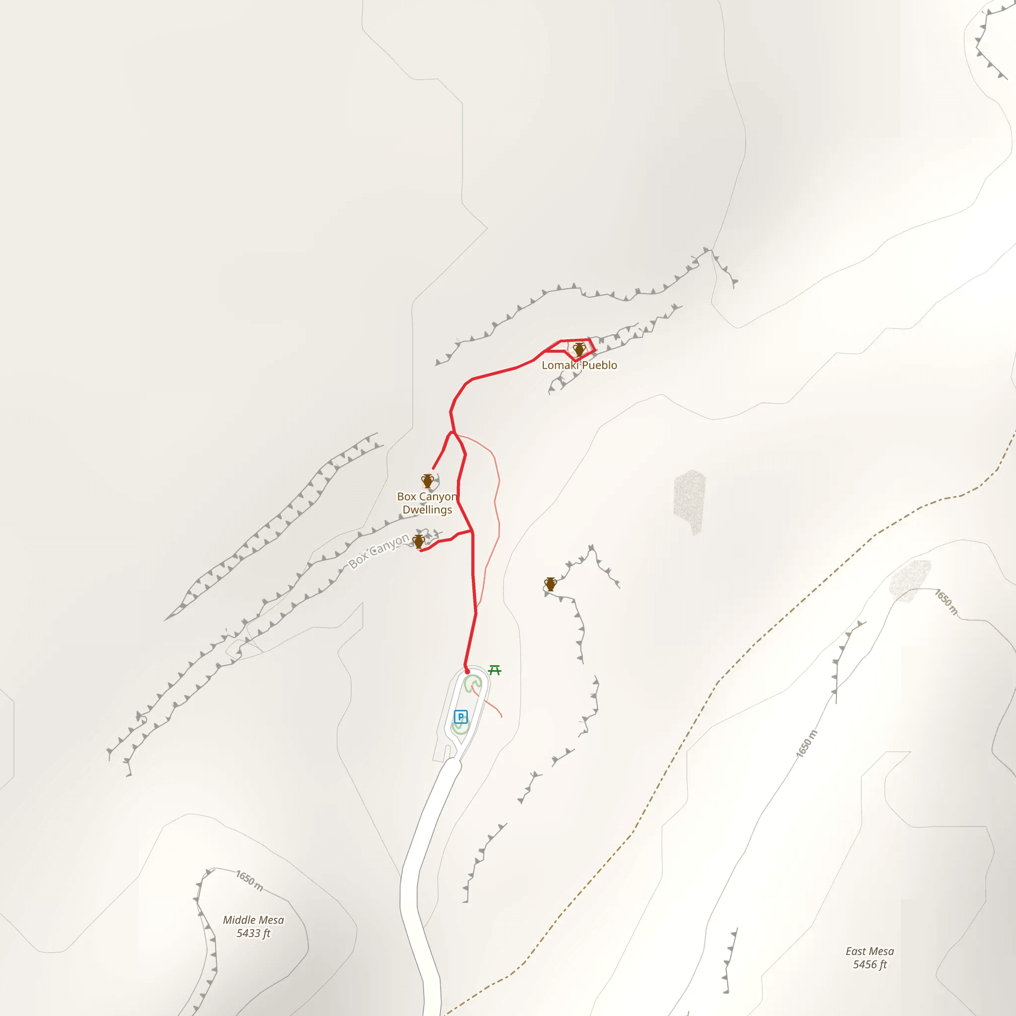 Lomaki Road mobile static map