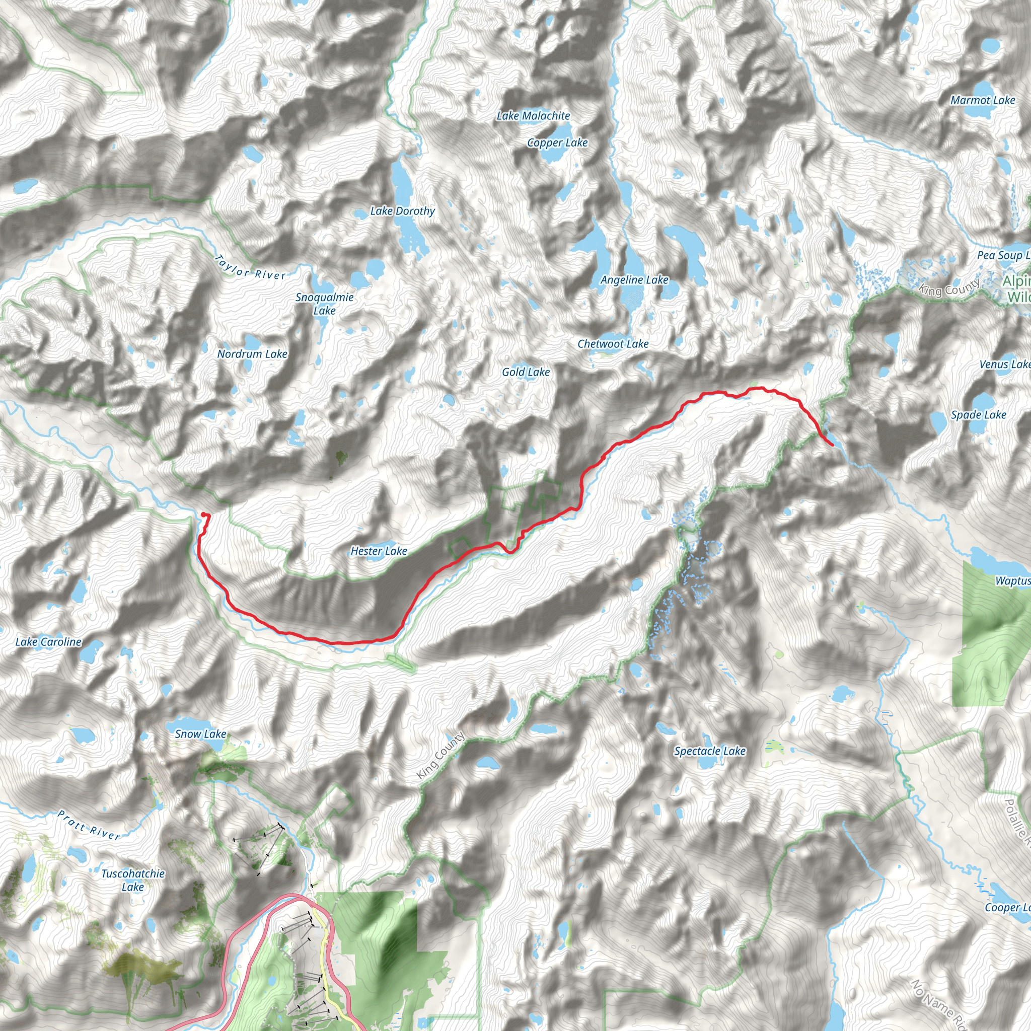 Dutch Miller Gap Trail mobile static map