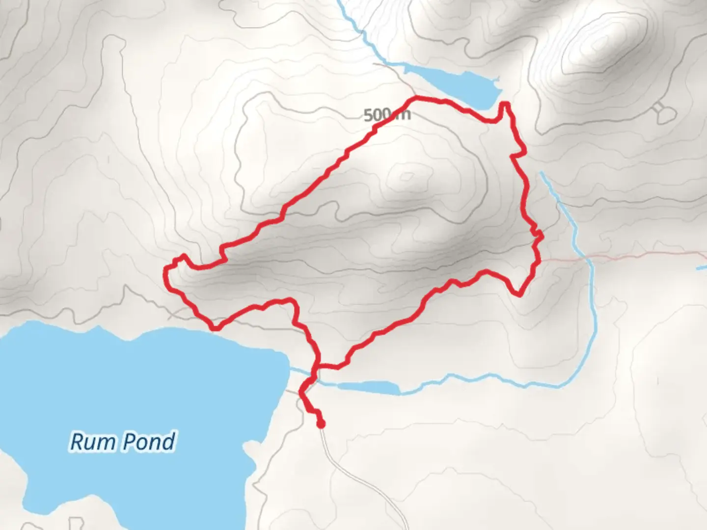 An image depicting the trail Blue Ridge Trail and Rum Pond Trail Loop and its surrounding area.