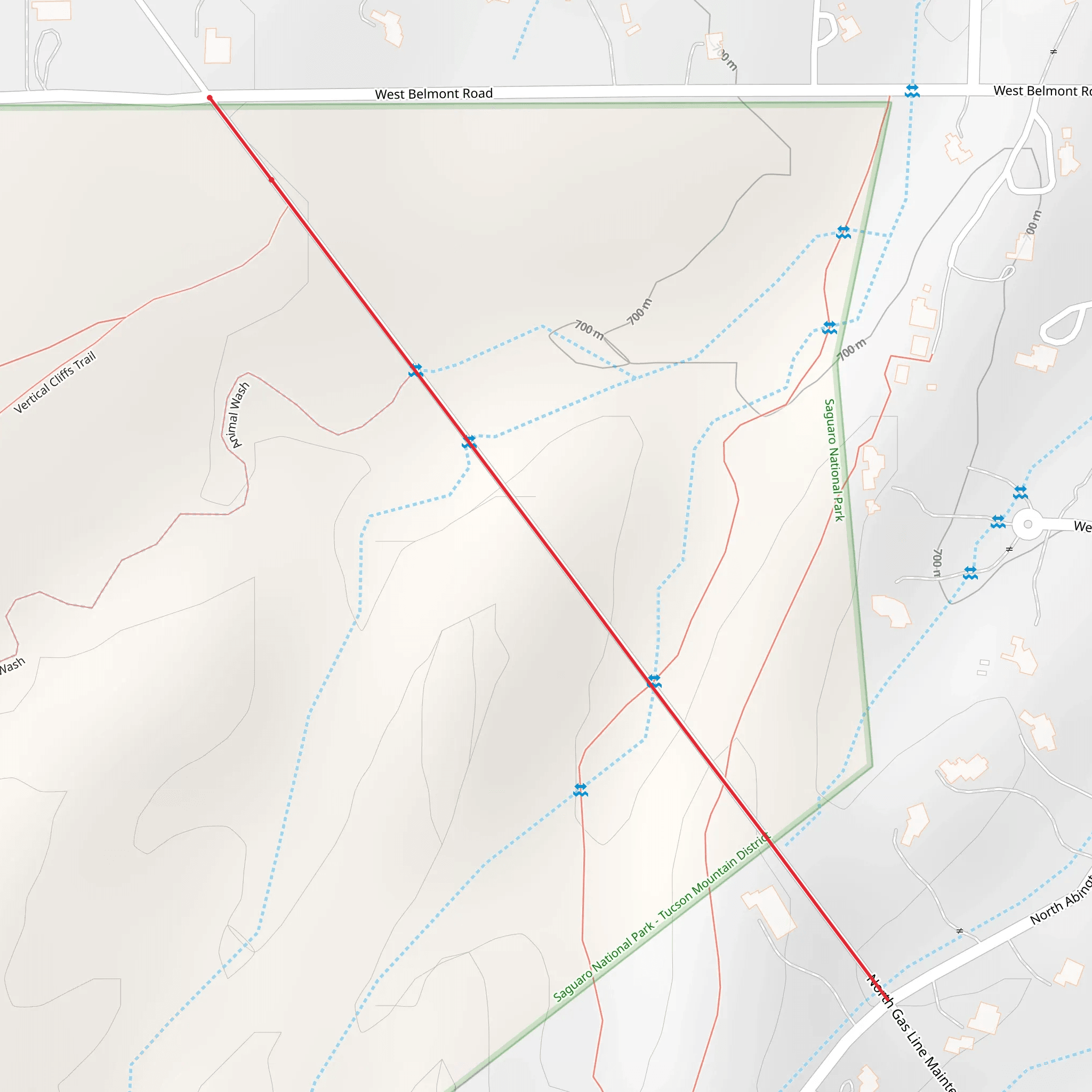 Belmont Trail mobile static map