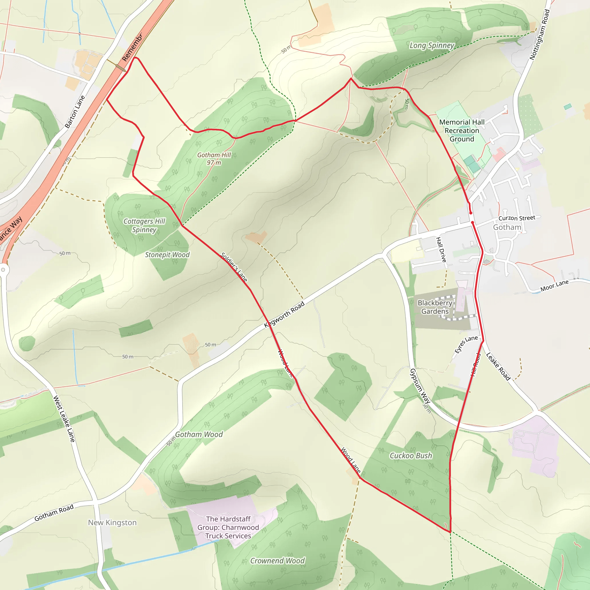 Gotham Loop mobile static map