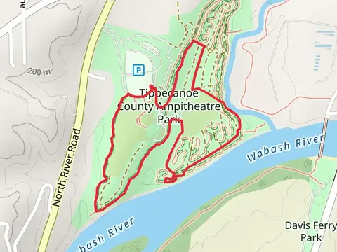 Tippecanoe County Ampitheatre Park Loop