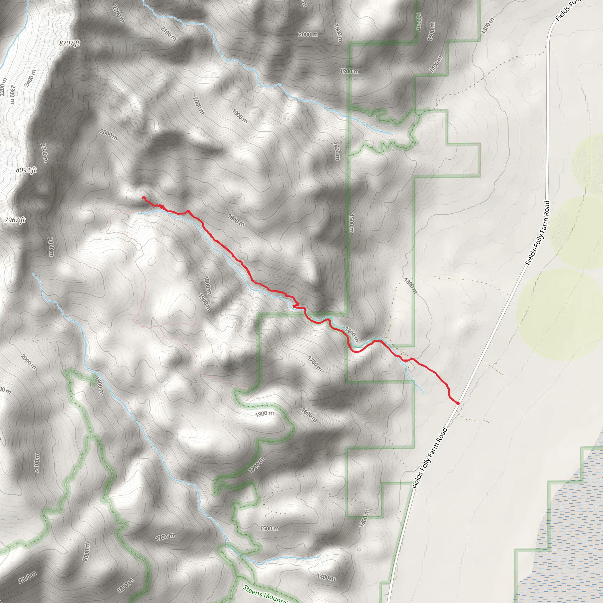 Pike Creek mobile static map