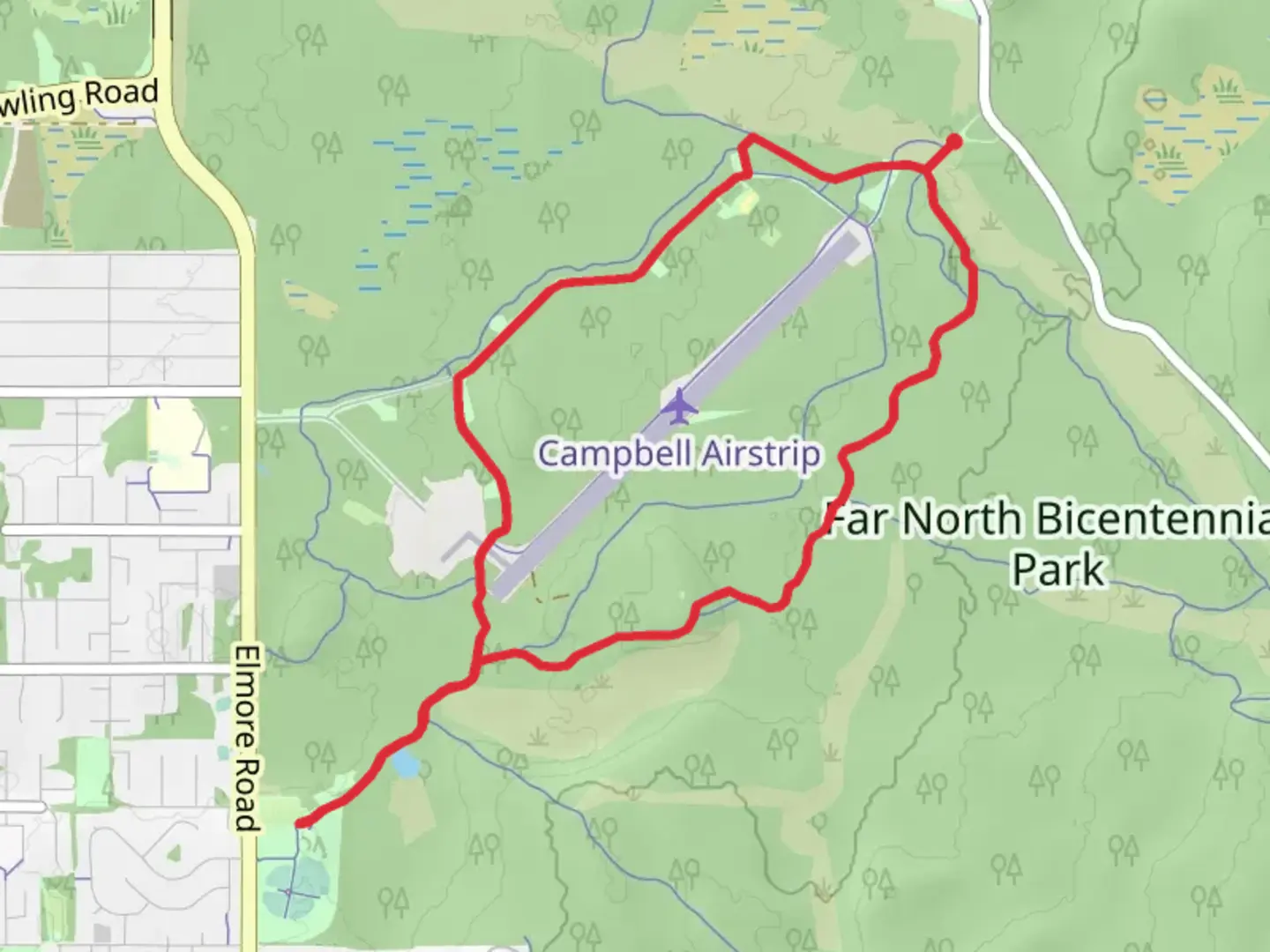 An image depicting the trail Tour of Anchorage Loop and its surrounding area.