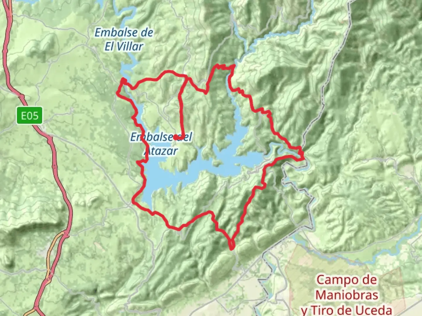 An image depicting the trail GR 300 Senda de Genaro and its surrounding area.