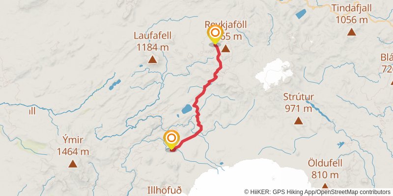 Landmannalaugar hiking clearance map pdf