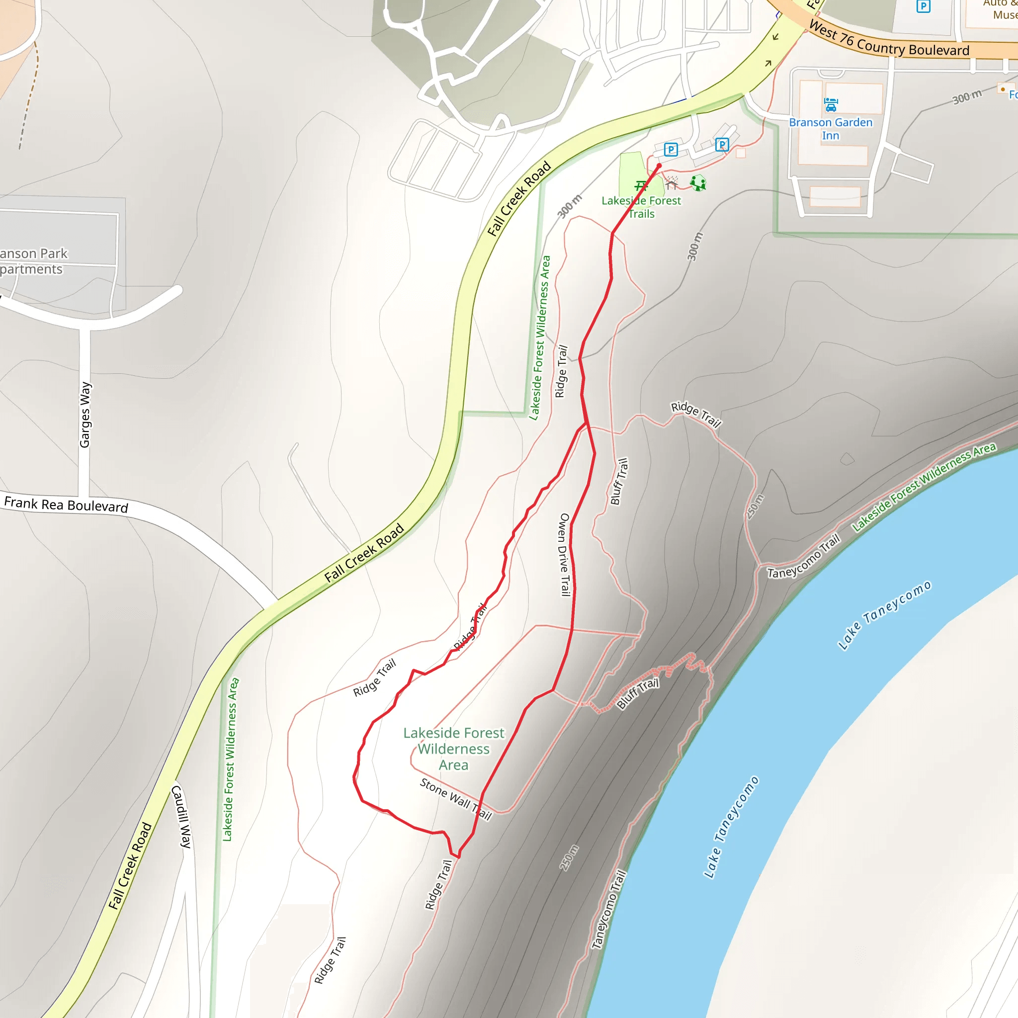 Fall Creek Road Loop mobile static map