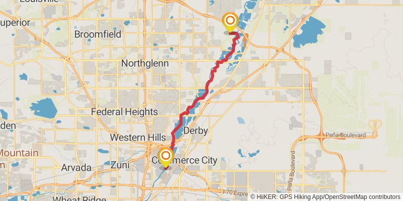 American Discovery Trail North Route stage 219 Map