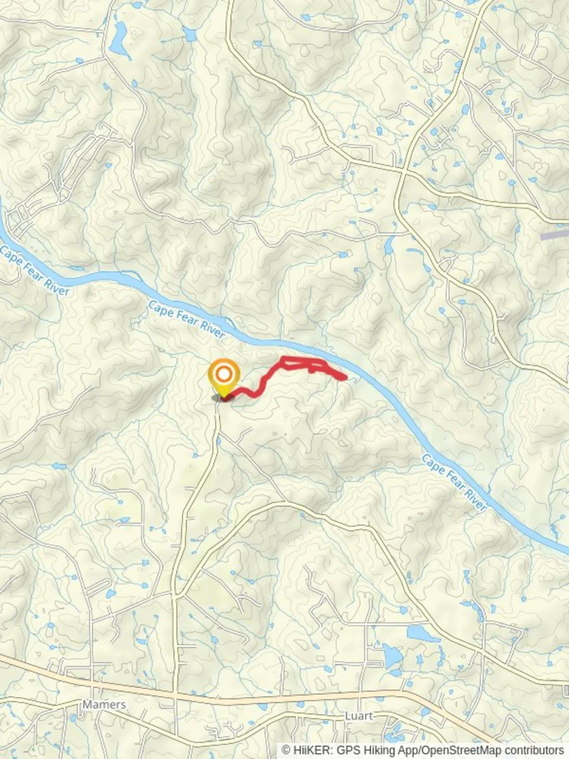 An image depicting the trail Little Creek and Raven Rock Loop Trail and its surrounding area.