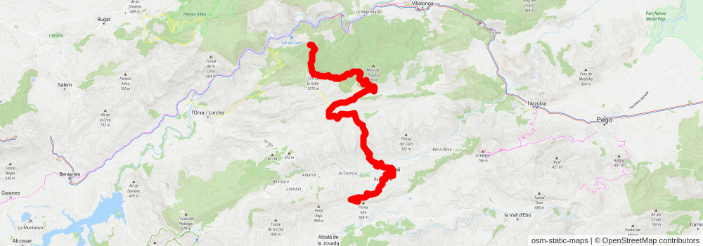Les Valls PR CV 043 stage 3 Map