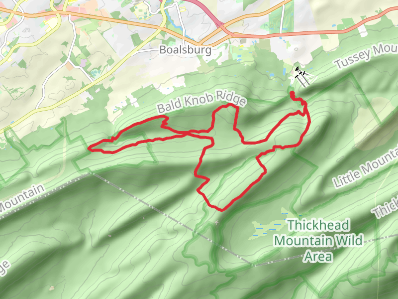 Bald Knob and Little Flat Loop