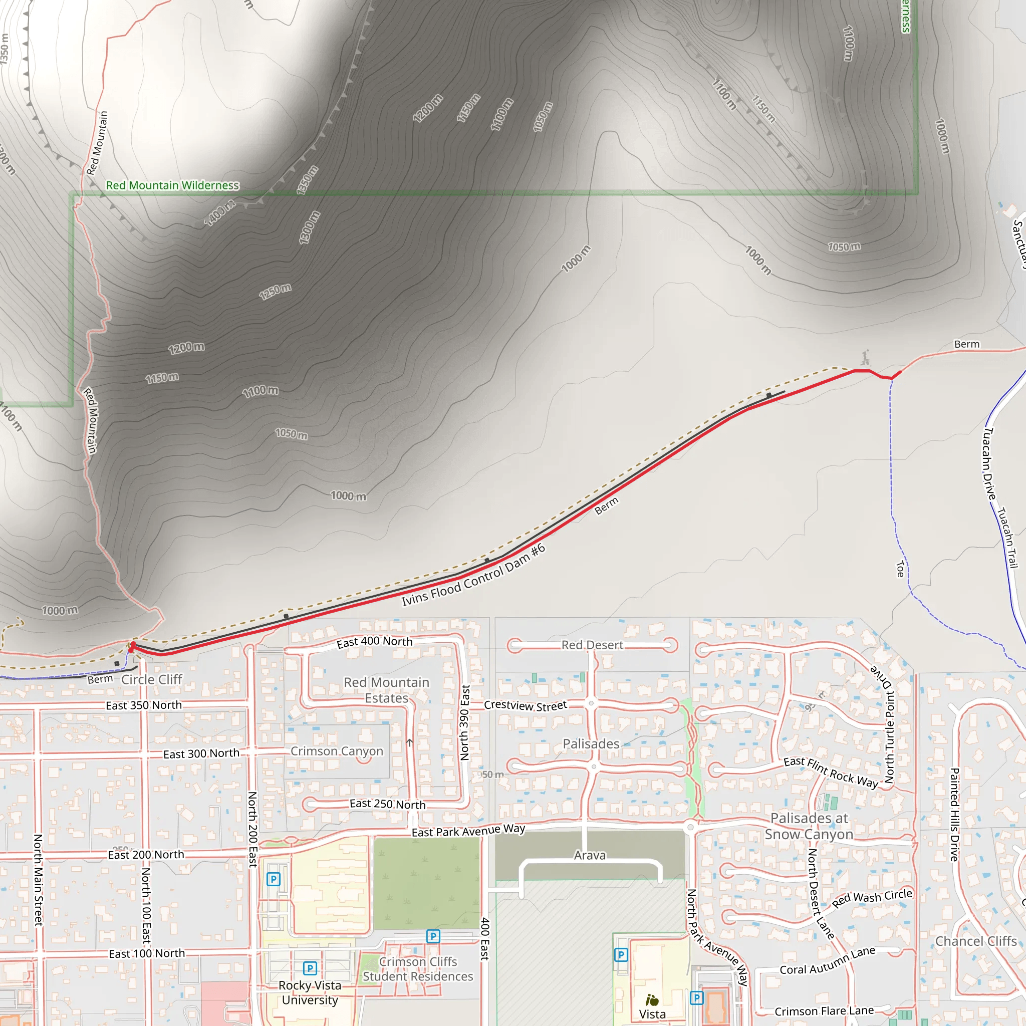 Toe Trail mobile static map